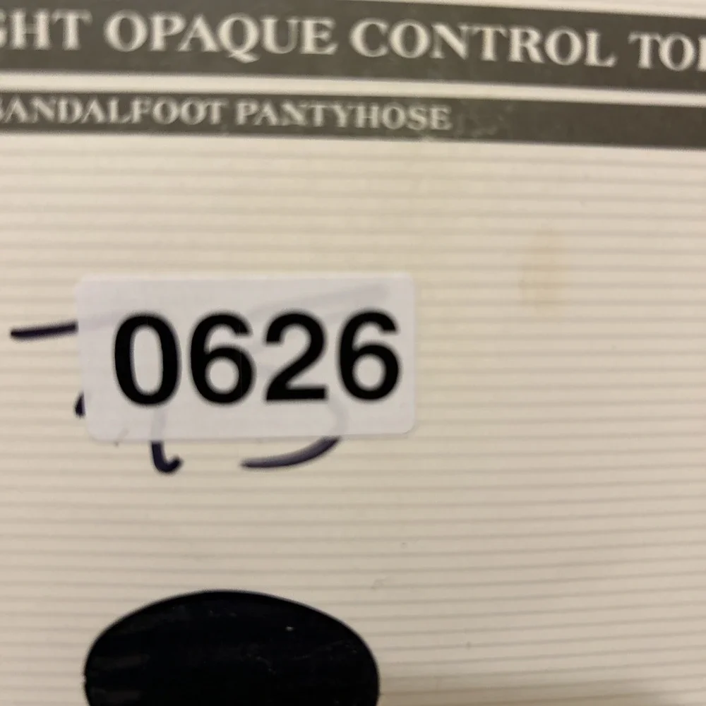 Talbots Size B Navy LIghtweight Opaque Control Top Sandalfoot Pantyhose